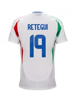 Billige Italia Mateo Retegui #19 Bortedrakt EM 2024 Kortermet